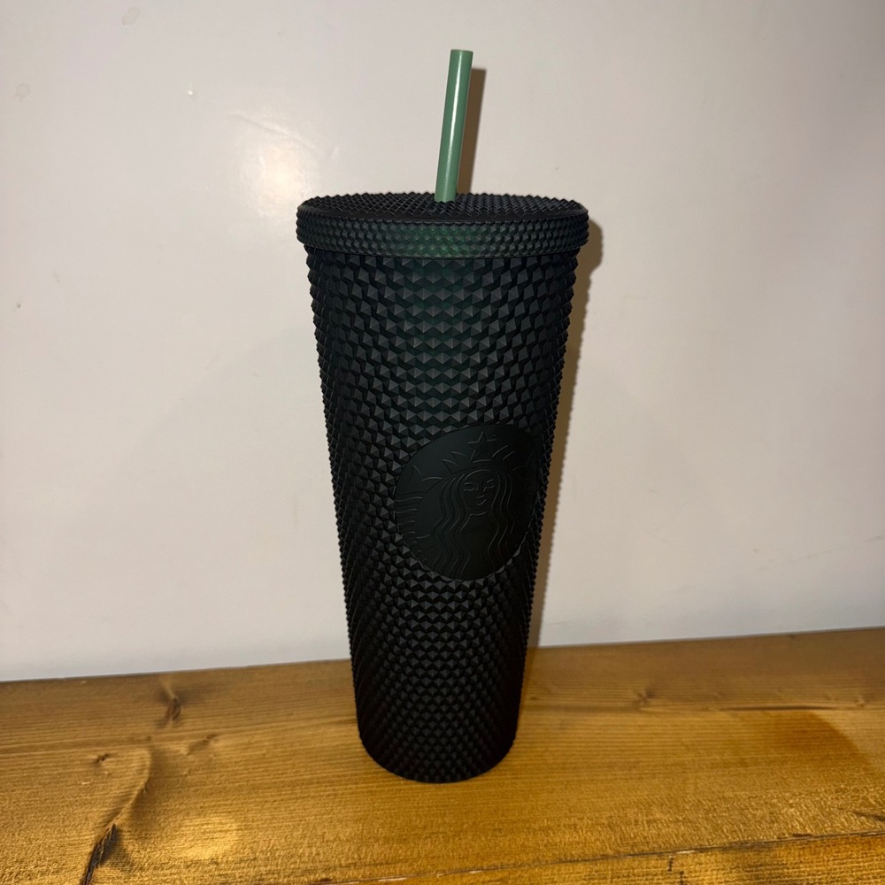 Starbucks 2021 Holiday Dark Emerald Green Studded Tumbler 24oz Venti Cold Cup